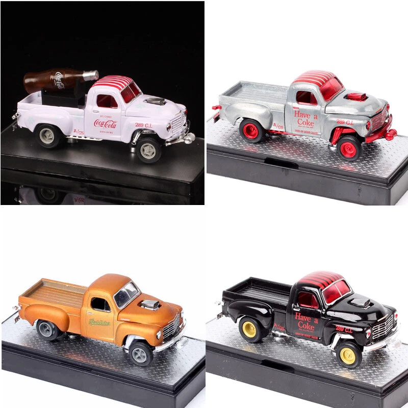 1/64 Scale 1950 Studebaker 2R Pickup Coca Cola Truck Diecast Toy Car Model - Image 1 of 4