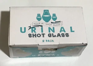 Juego de 2 vasos de chupito de urinario de cerámica esculpida novedad humor regalo para perros del alcohol! - Imagen 1 de 9