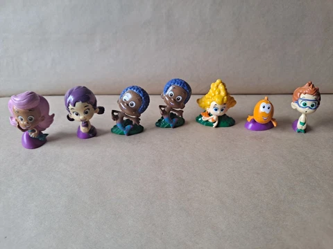 Bubble Guppies 2" Mini Figure /Cake Topper - Lot of 7 Cover