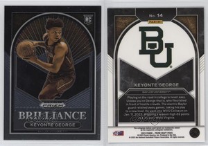2023-24 Panini Prizm Draft Picks Brilliance Keyonte George #14 Rookie RC