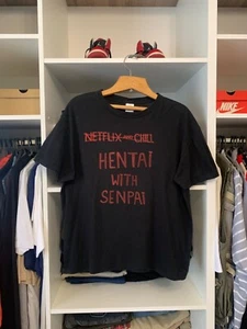 Netflix And Chill - Camiseta Hentai With Senpai Mujer’s Talla XL - Imagen 1 de 23