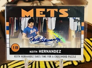 2021 Topps Once Upon A Time In Queens Keith Hernandez Auto /86 - Picture 1 of 2