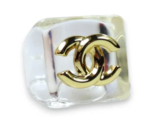 Bague Chanel promotionnelle fantaisie Vintage Taille 53 (6.5) - Imagen 1 de 8