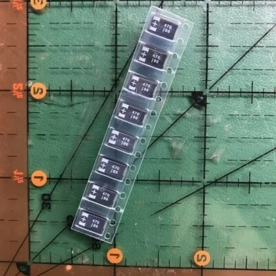 470uF 6.3v SANYO Tantalum CAPACITOR 6TPB470M Low ESR RoHS PS Repair 8pcs - Image 1 of 4