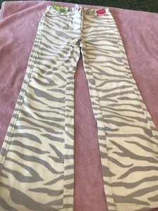 NWT Gymboree Tiger love club 9 velveteen pants vintage cat kitty striped adj - Picture 1 of 5