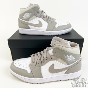 Las mejores ofertas en Jordan 1 Mid Gris Blanco | eBay