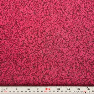 Northcott Blender Cranberry Etchings Cotton Fabric Remnant 27" x 42" - Picture 1 of 2