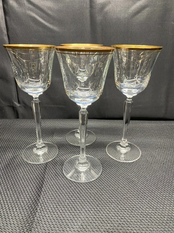 Set of 4 ~ Mikasa "WHEATON" Wine Glasses ~ 8" Tall - Image 1 of 4