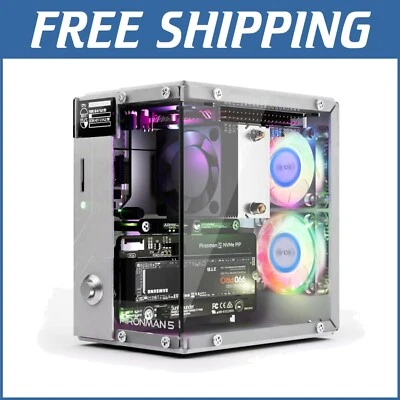 Complete Raspberry Pi 5 Mini PC Solution: Case, RGB Cooling, OLED Display & More - Image 1 of 4