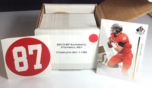 2013 SP Authentic Football Base Set 1-100 / TRAVIS KELCE RC #95/ + Sticker - Picture 1 of 4