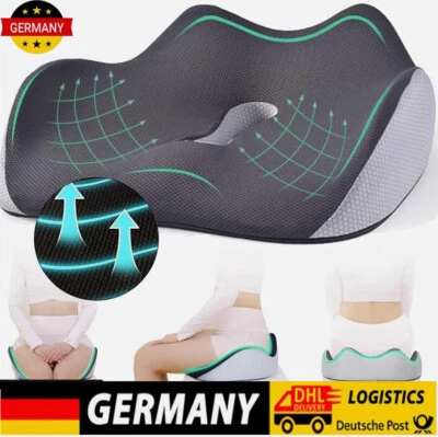 MARKENLOS Sitzkissen Orthopädisches Steißbeinkissen Memory Foam Kissen Ergonomisches NEU