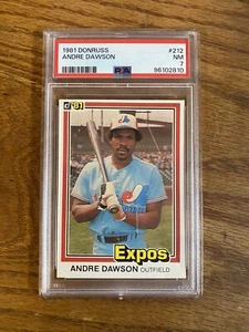 1981 Donruss - #212 Andre Dawson PSA 7 NM - Foto 1 di 2