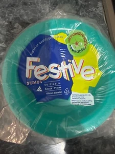 Genfac Disposable Reusable Plastic 180mm Bowl (50 pcs P/C) MICROWAVE SAFE - Picture 1 of 2