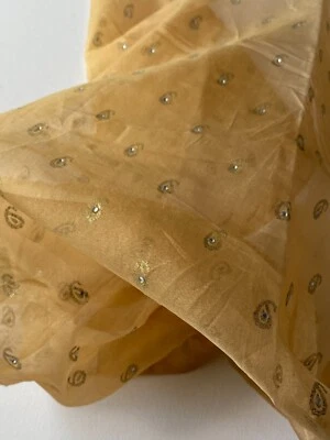 Kravet Candice Olson Beaded Silk Designer Fabric Remnant 24x24" - Image 1 of 2