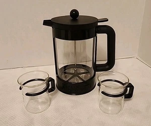 Bodum Pressa da Caffè con 2 Bicchieri da Caffè o Tè Bodum Tazze Tazze con Manici - Foto 1 di 9