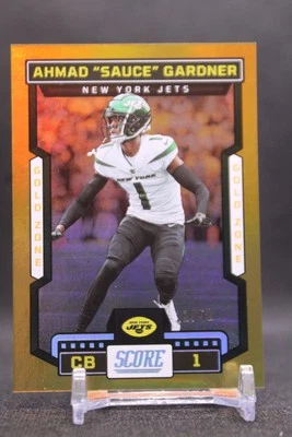 Ahmad "Sauce" Gardner #292 2023 Score Gold Zone New York Jets SN/50 - Image 1 of 2