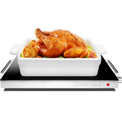 Chefman Compact Warming Tray 15.5 X 12 Inch With Temperature Control Black - Image 1 of 4
