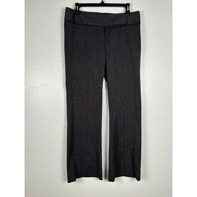 Stooshy Womens Pants Juniors 7 Gray Tweed Mid Rise Boot Leg Career Business - Image 1 of 4