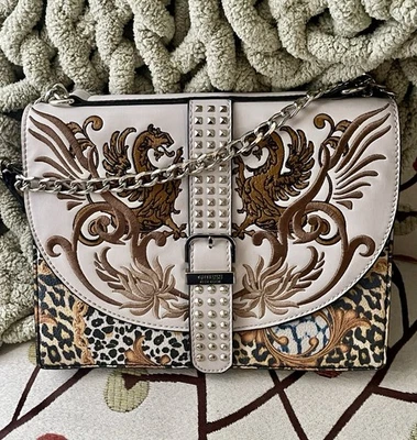 Bandolera Guess EILEEN BARROCO MARFIL CON DISEÑO ANIMAL  Foto 1 de 4