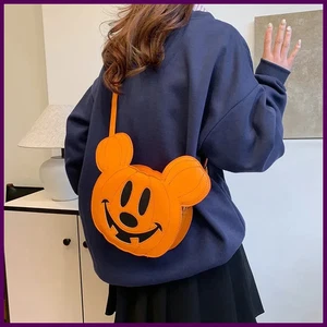 Borsa a tracolla creativa Disney Topolino nicchia personalizzata Halloween zucca - Foto 1 di 26