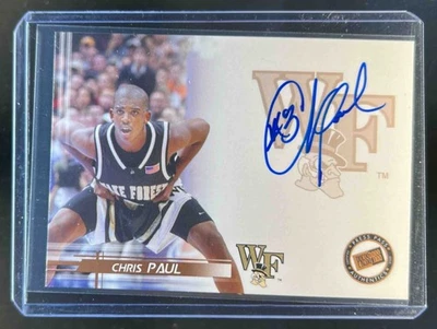 Logotipos Press Pass Chris Paul 2005 auto bronce escuela Foto 1 de 2
