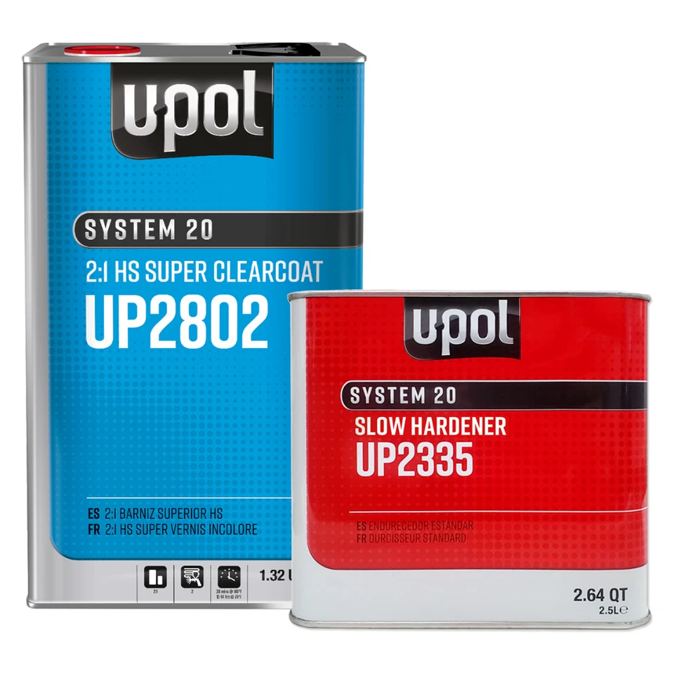 U-POL 2802 HS Super Clearcoat 5 liter Kit w/ Slow Hardener - Image 1 of 1