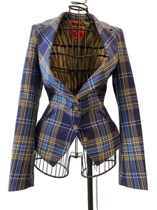 Chaqueta a medida Vivienne Westwood RED LABEL a cuadros para mujer 42 - Imagen 1 de 8