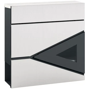 HOMCOM Modern Wall Mounted Post Box, Weatherproof Letterbox with Lock - Picture 1 of 11