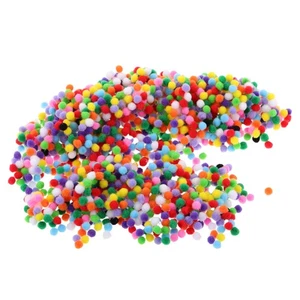 Mini pompones para niños 2000 piezas grandes artesanías hágalo usted mismo manualidades pompones suministros - Imagen 1 de 12