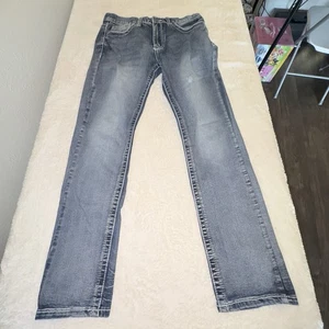 True Luck Jeans Men's 32X32 Blue Straight Western Stretch Faded Denim Casual - Picture 1 of 12