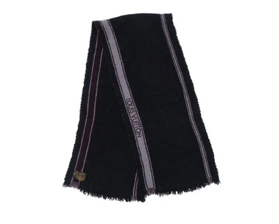 Louis Vuitton Damier Geant Mensajero Lana Rayas Logo Bufanda Foto 1 de 4