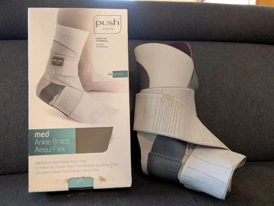 Push med Ankle Brace Aequi Flex – Sprunggelenkorthese rechts Gr. 2 EU 40–45 OVP - Bild 1 von 3
