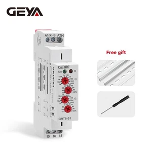 GEYA Asymmetric Cycle ON/OFF Timer Relay Switch 16A AC/DC12-240V Cycle Din Rail - Picture 1 of 16