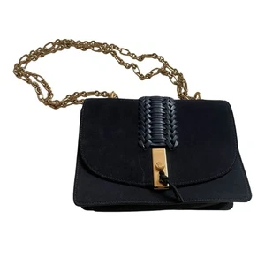 Altuzarra Braided Chain Shoulder Bag Black Navy - Picture 1 of 10