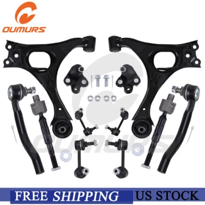 12Pcs Front Rear Sway Bars Suspension Kit Control Arms For 2006-2011 Honda Civic - Image 1 of 4