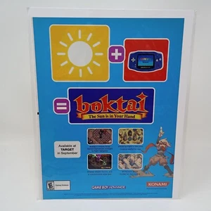 Boktai Konami Nintendo Game Boy Advance GBA video game magazine print ad page - Picture 1 of 3