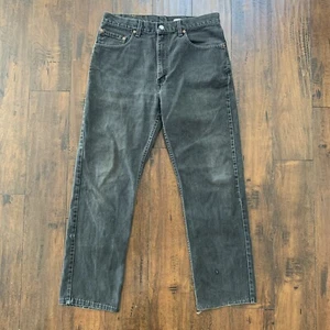 Vintage 90s Levis 505 XX 34x32 No Selvedge 501 USA Jeans Black Canada Act 32x28 - Picture 1 of 11