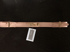 Maison Boinet Belt - 85/34 - Womens Cowhide Leather Pink / Nude Gold Hardware