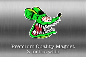 Rat Fink Hot Rod 3 pulgadas imán de calidad premium caja de herramientas para automóvil nevera para automóvil - Imagen 1 de 1