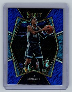2021 Panini Select Blue Shimmer Prizms #125 Ja Morant