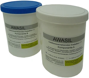 AWASIL NOVO 85 Silicone Empreinte Pâte 1:1 85 Shore Caoutchouc 3 kg - Afbeelding 1 van 1