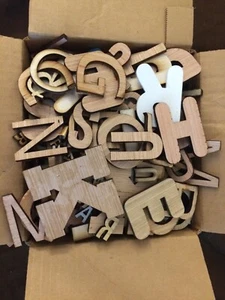Over 600 Wood Letters Crafting Supplies Crafts - Picture 1 of 2