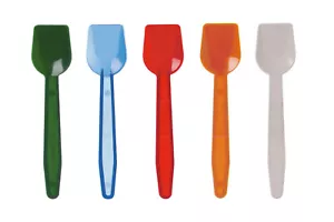 10.000x Mehrweg Eisspaten Plastik Eislöffel gewölbt, 95mm, spülmaschinenfest, PP - Bild 1 von 2
