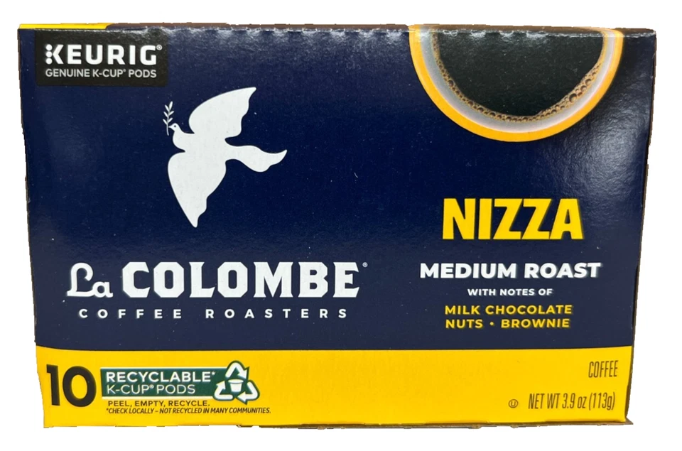 20 K-Cup Pods Keurig La Colombe Coffee - Medium Roast - Nizza - Exp Oct 2025