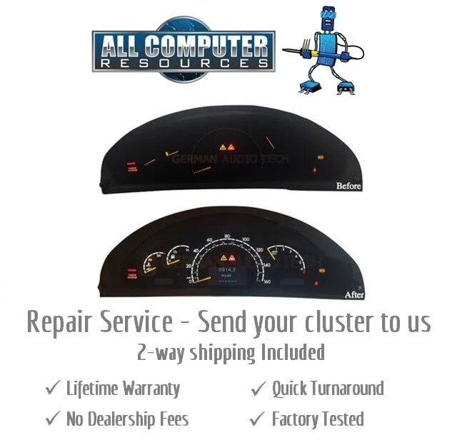 2006 Mercedes W215 CL500 CL55 CL600 Instrument Cluster REPAIR SERVICE - Image 1 of 4