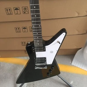 Guitarra Eléctrica Explorer Edwards Negra Cuerpo Sólido Pastillas HH Puente Fijo - Imagen 1 de 7