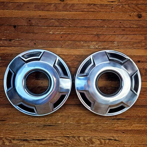 1978-1991 Ford F250 F350 4wd Truck 12" Dog Dish Hubcap Hub Caps Pair 2-1/4" Deep - Picture 1 of 24