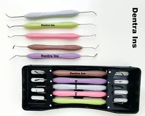 5 Pc Composite Filling Restorative Dental Instruments, Silicon Handle & Cassette - Picture 1 of 2
