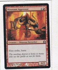 MTG: Return to Ravnica: Foil: Minotaur Aggressor