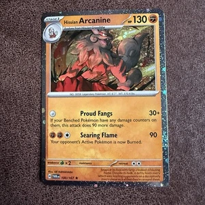 Pokemon Hisuian Arcanine 100/167 Cosmos Holo EXCLUSIVE Surging Sparks Blister - Picture 1 of 3